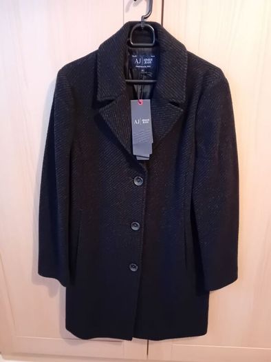 Designer Armani - Wool Coat - Black - UK 10 - BNWT RRP 399
