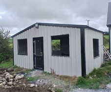 6m x 4m steel shed.