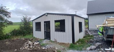 6m x 4m steel shed.