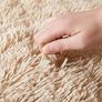 NEW SALE | Rugs Living Room - Modern Beige Area Rug for Bedroom Non Slip - Super Soft Fluffy Shaggy Thick Pile Small Rug Non-Shedding - Easy to clean, 50cm x 80cm Image 4
