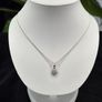 Ernest Jones Love & Life Sterling Silver Flower Necklace Earrings Set Boxed Image 4