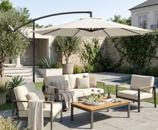 3M Umbrella Parasol Cream White