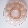 Vintage Deco Czech Pink Glass Large Footed Vase c.1930 Image 7