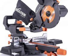 Compound Saw with Multi-Material Cutting, 45 Degree Bevel, 50 Degree Mitre, 210 mm Slide, 1200 W, 210 mm, 230 V, 3 Year Warranty (FREE POSTAGE)
