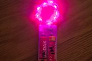 Pink fairy lights