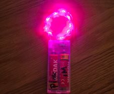 Pink fairy lights
