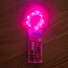 Pink fairy lights