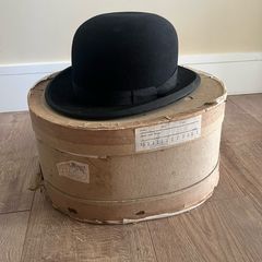 Antique 1928 Bowler hat by Woodrow & Sons Dublin