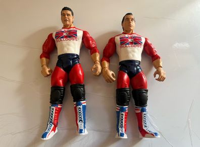 WWE Jakks Pacific Dynamite Kid & Davey Boy Smith Wrestling Figures