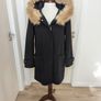 Mango Faux fur hooded coat size XS Image 5