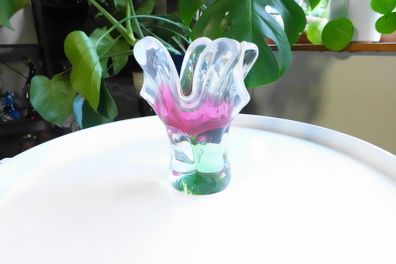 Vintage Chechoslovakian Glass Vase - J. Hospodka, Chribska