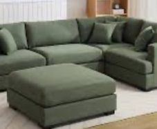 (BNWT) Corner Sofa in Green Fabric