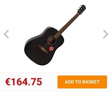 Right-handed acoustic guitar
