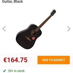Right-handed acoustic guitar