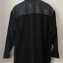 ZARA Black Cord Faux Leather Detail Shirt Jacket With Pockets Size Xs! Image 7