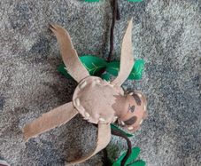 sloth felt decoration