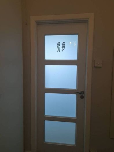 white internal solid wood laminate covered doors x 3