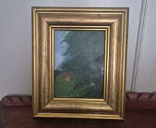 oil painting by Jans Hanterman "the farm"
