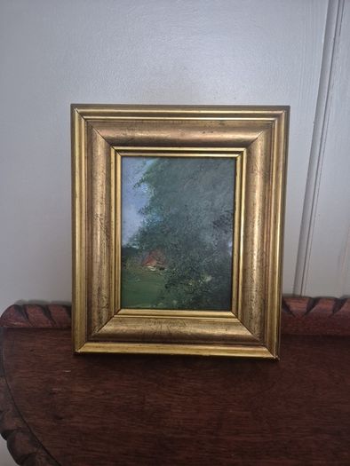 oil painting by Jans Hanterman "the farm"