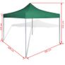 Foldable Tent 3x3m Green Image 9