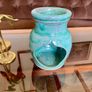 Vintage Michael Kennedy Sligo Handmade Oil Burner Turquoise Burren Blue Image 2