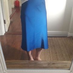 H&M midi satin skirt size 8