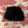 Black faux fur hat Image 2