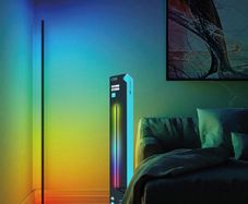 Corner WiFi Floor Lamp Smart RGBWIC LED Alexa