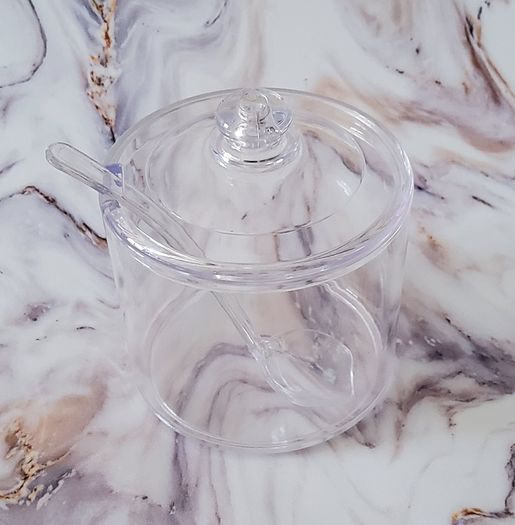 Transparent Spice Jar With Spoon