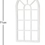 Modena, Indoor/Outdoor-Lightweight, Durable Frame, Any Weather Ornament-W35cm x H71cm Wall Mirror, Brushed Grey, 35cm x 71cm Image 3
