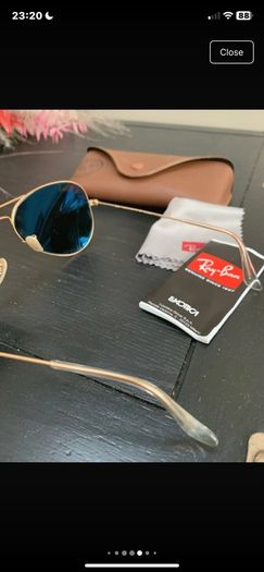 Rayban polarised aviator sunglasses