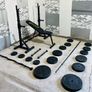 Adjustable Rack Bench Weights Barbell Dumbbells Image 4
