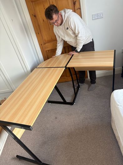L shaped office/study desk
