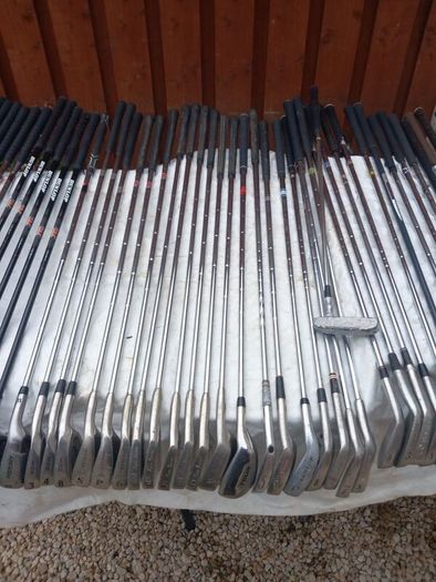 A selection of Golf clubs. Right handed clubs