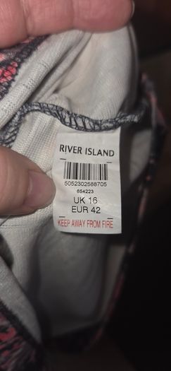 River Island Abstract Print Shift Dress  UK 16  EU 42