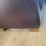 Brown leather 3 seater sofa Image 3