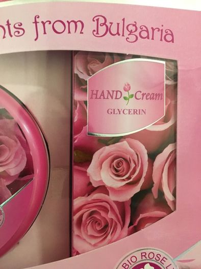 Rose Oil Face Cream and Hand Cream Gift Set