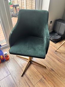 Green Velvet Office/Desk Chair