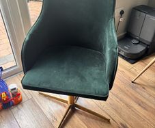 Green Velvet Office/Desk Chair