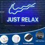 Just Relax Neon Sign,Neon Sign Powered by USB with Switch, Blue Led  16.1 inch x 8.2 inch Image 2