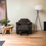 FINAL UNITS Bargain Recliner Chair Black & Brown Image 4