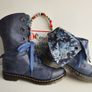 Dr Martens Triumph Aimilita fold over mirage floral biker boots UK8 EU42 US10 Image 9