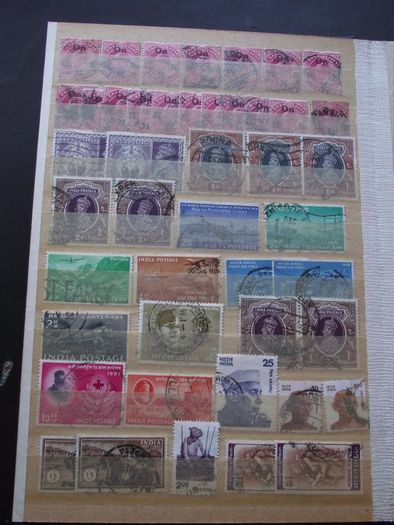 A nice collection of Stamps from India, presented in the album #7