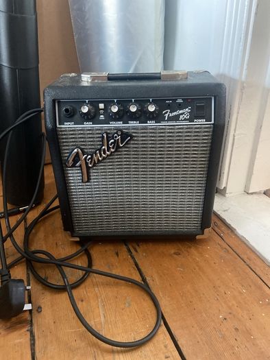 electric guitar and amp