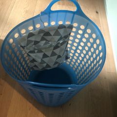 laundry basket and peg bag