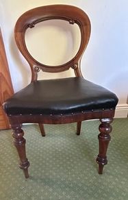 Victorian-Style Balloon-Back Chair x 4 with/without dining table