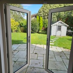 White triple glaze uPVC French doors - excellent condition