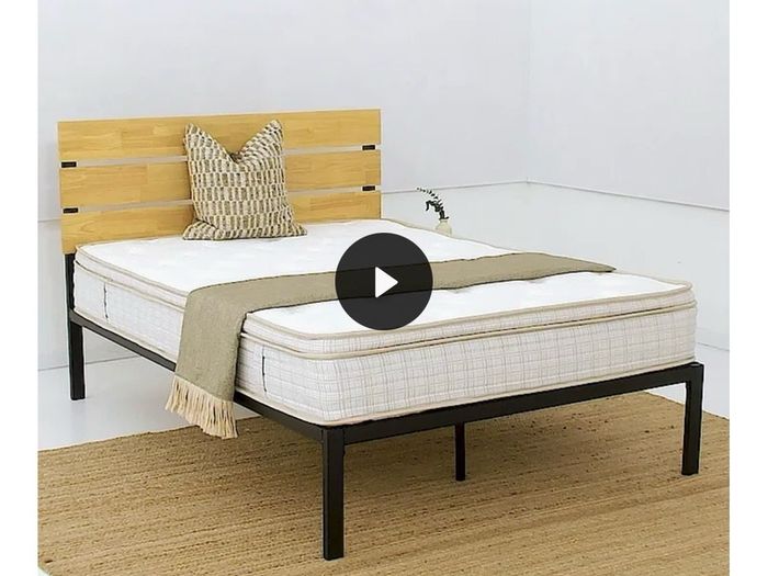 Double ottoman storage bed with mattress