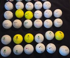 34 taylormade, Titleist, seed and Nike balls