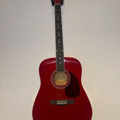 Koda Acoustic Guitar Red - Like New + Gig Bag